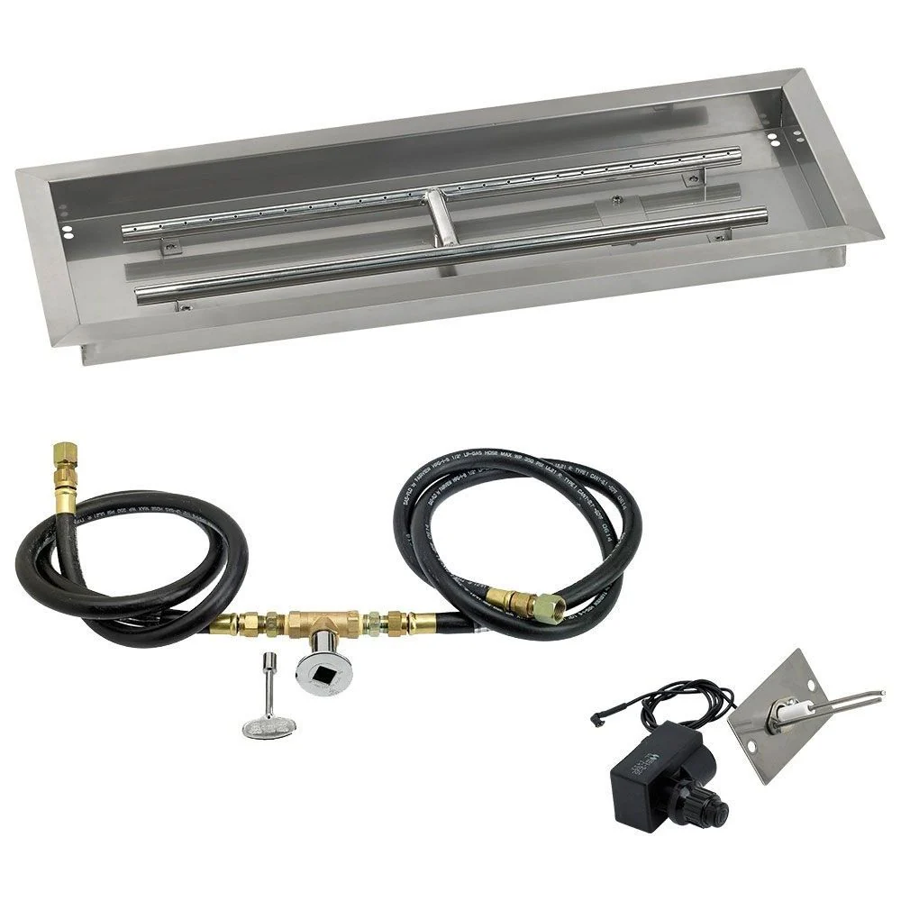 Rectangular Stainless Steel Drop-In Pan with Spark Ignition Kit - Image 5