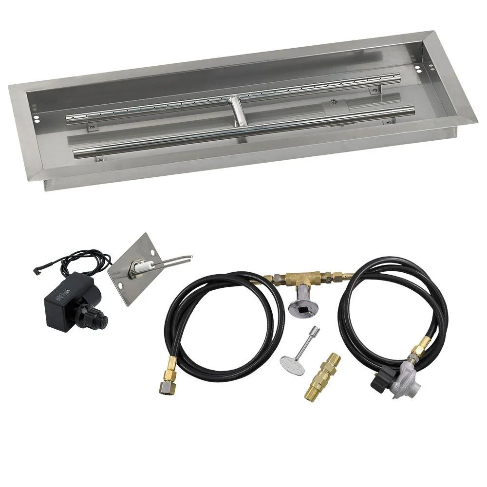 Rectangular Stainless Steel Drop-In Pan with Spark Ignition Kit - Image 6