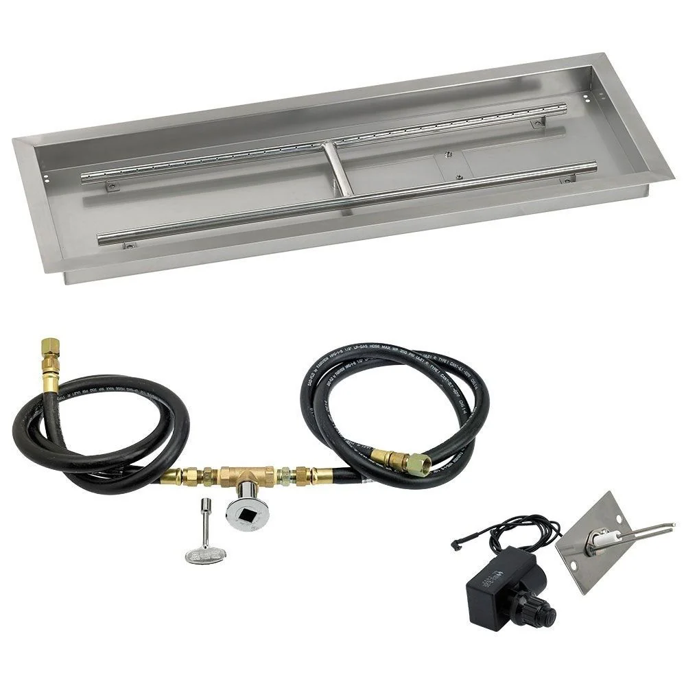 Rectangular Stainless Steel Drop-In Pan with Spark Ignition Kit - Image 7