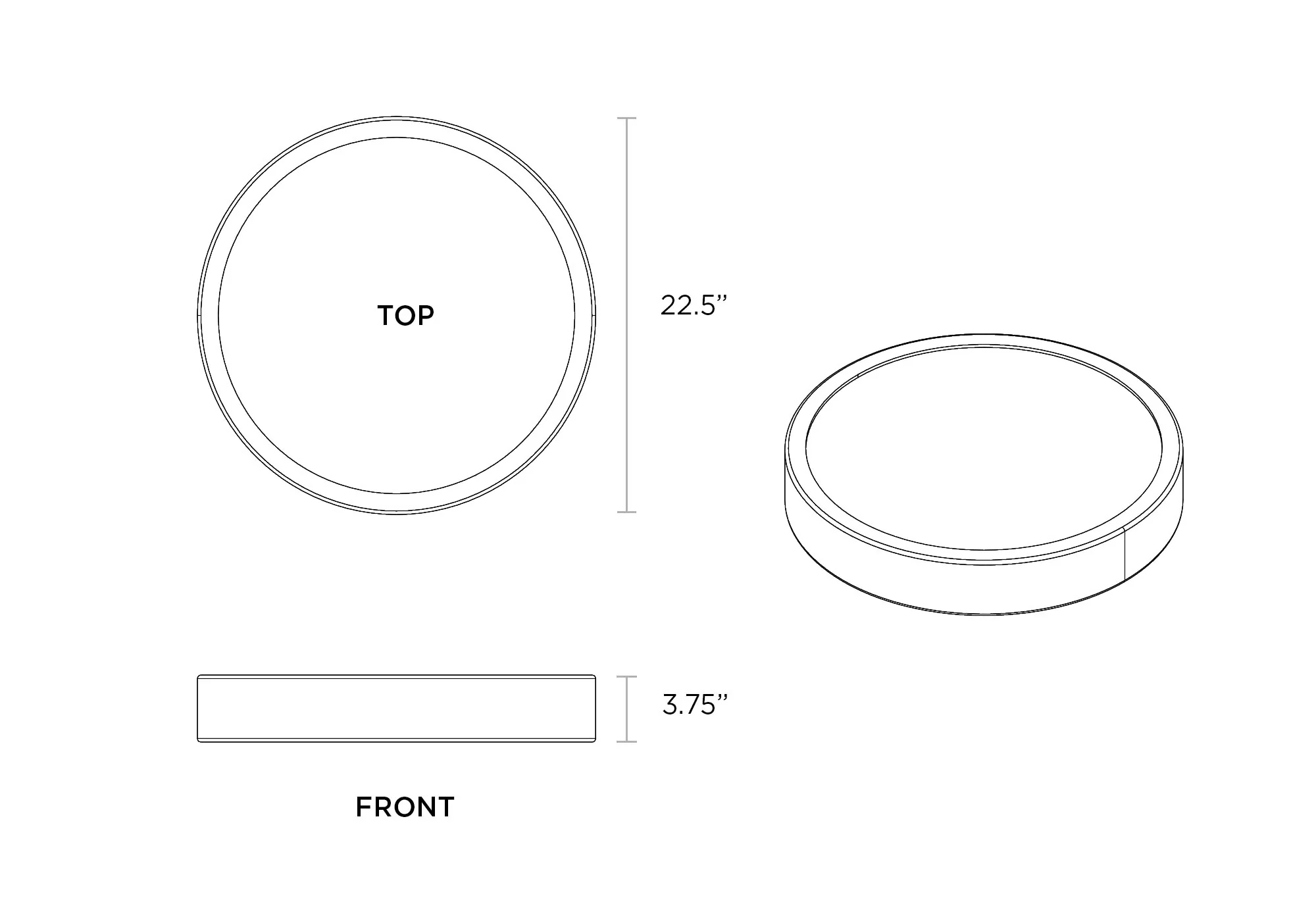 Ripple Tray for Wide Planter - Image 4