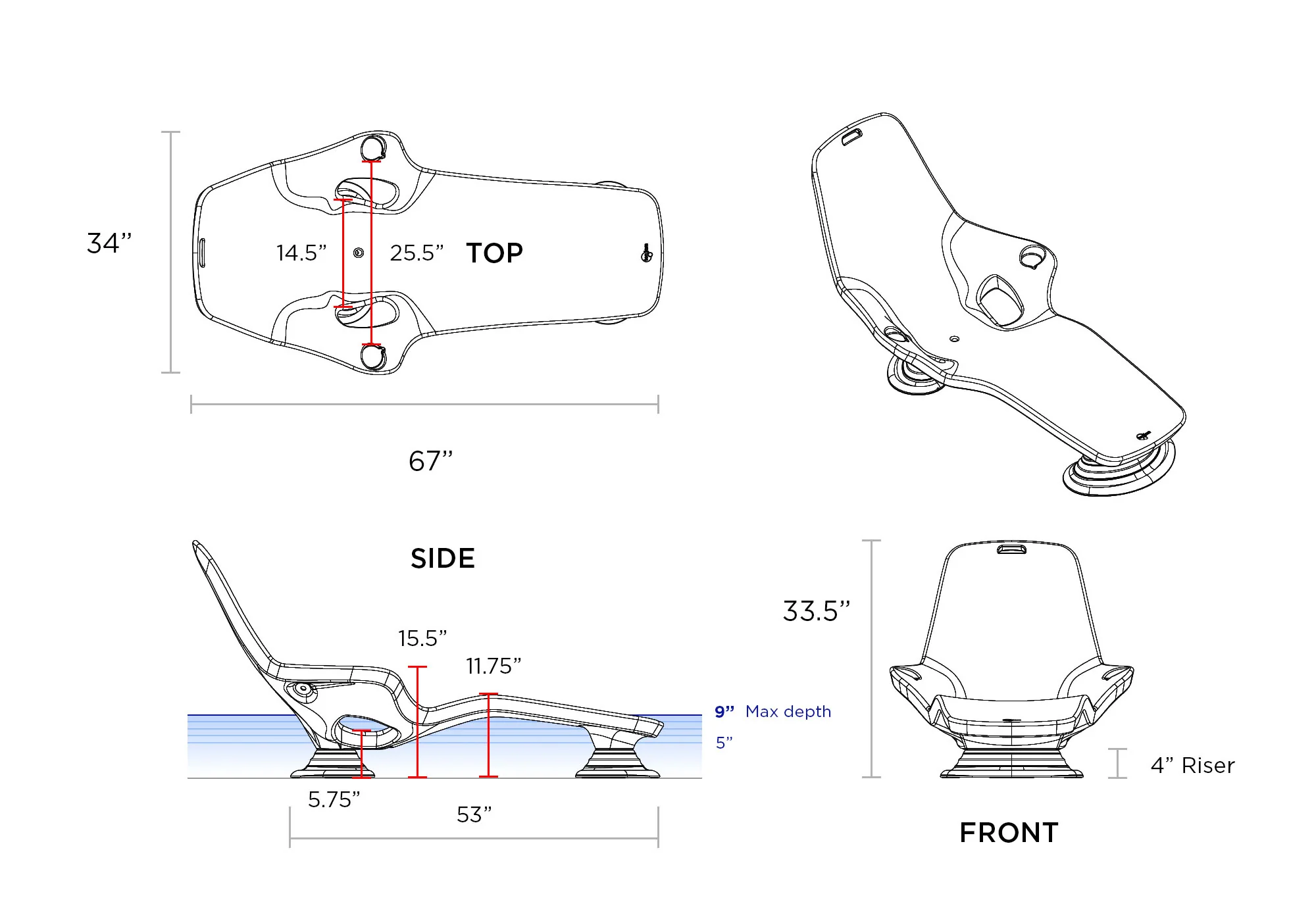Set of Risers for Shayz Lounger - Image 25
