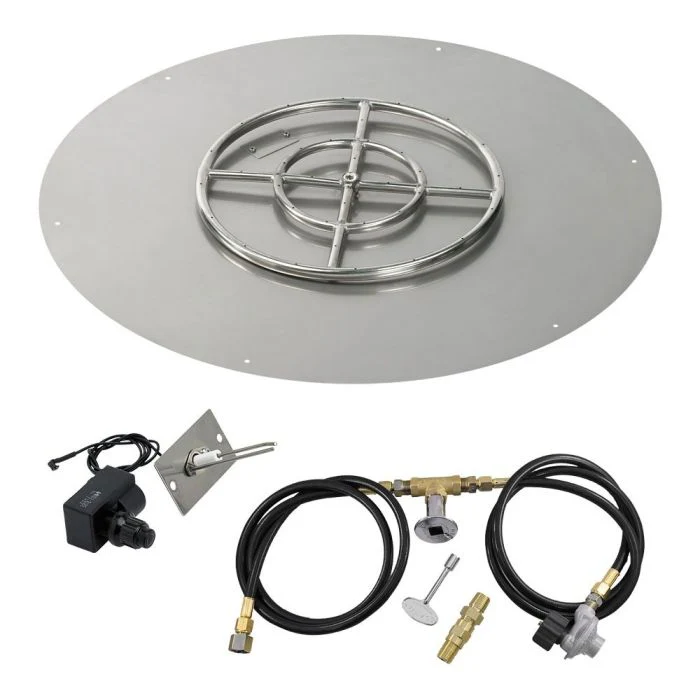 Round Stainless Steel Flat Pan with Spark Ignition Kit - Image 10