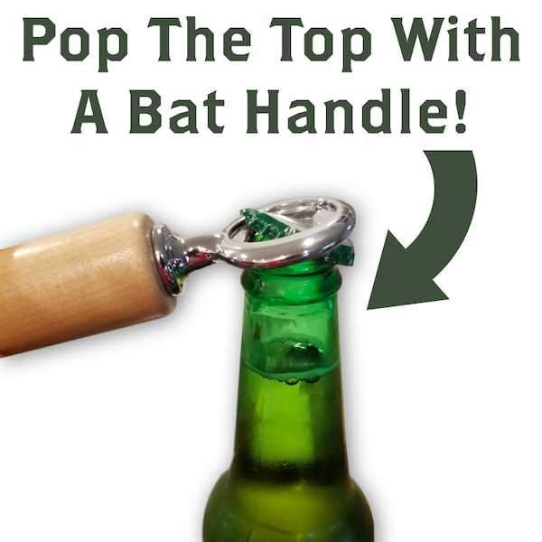 San Diego Padres "SD" Season Opener™ | Baseball Bat Handle Bottle Opener - Image 2