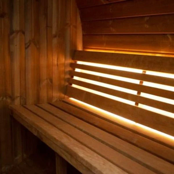 SaunaLife Model E8W Ergo Series 6-Person Outdoor Thermo-Spruce Sauna Barrel - Image 11