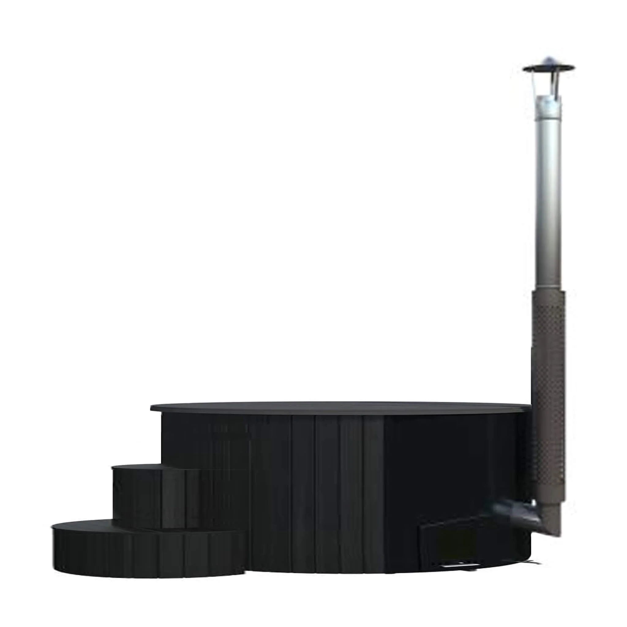 SaunaLife Model S4B Premium 6-Person Home Wood-Burning Hot Tub - Image 3