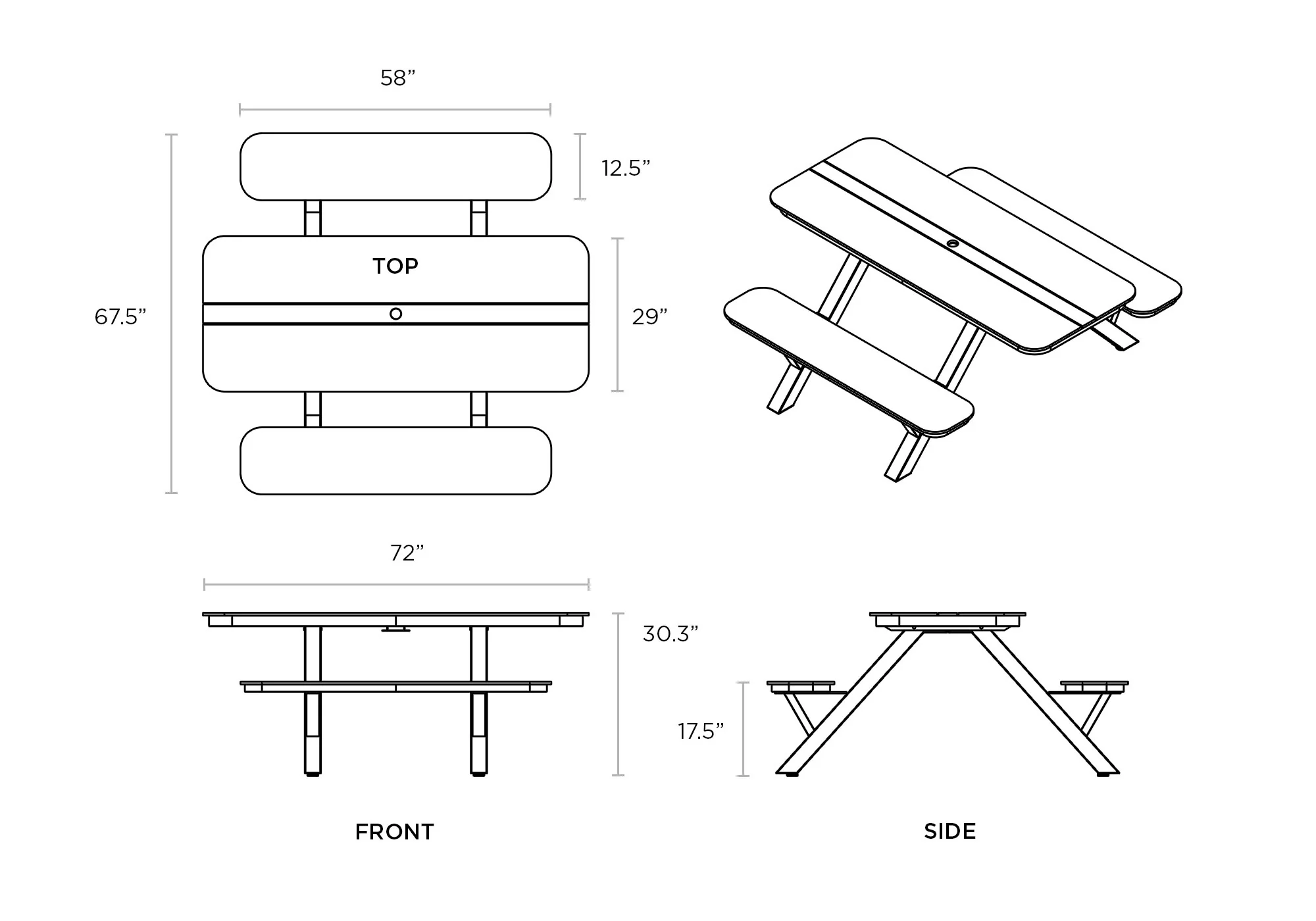 Shaka Picnic Table - Image 4