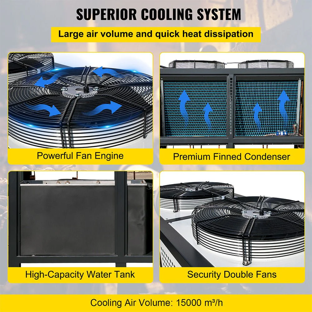 Smart Air-Cooled SS Industrial Water Chiller With LCD Display - Image 16