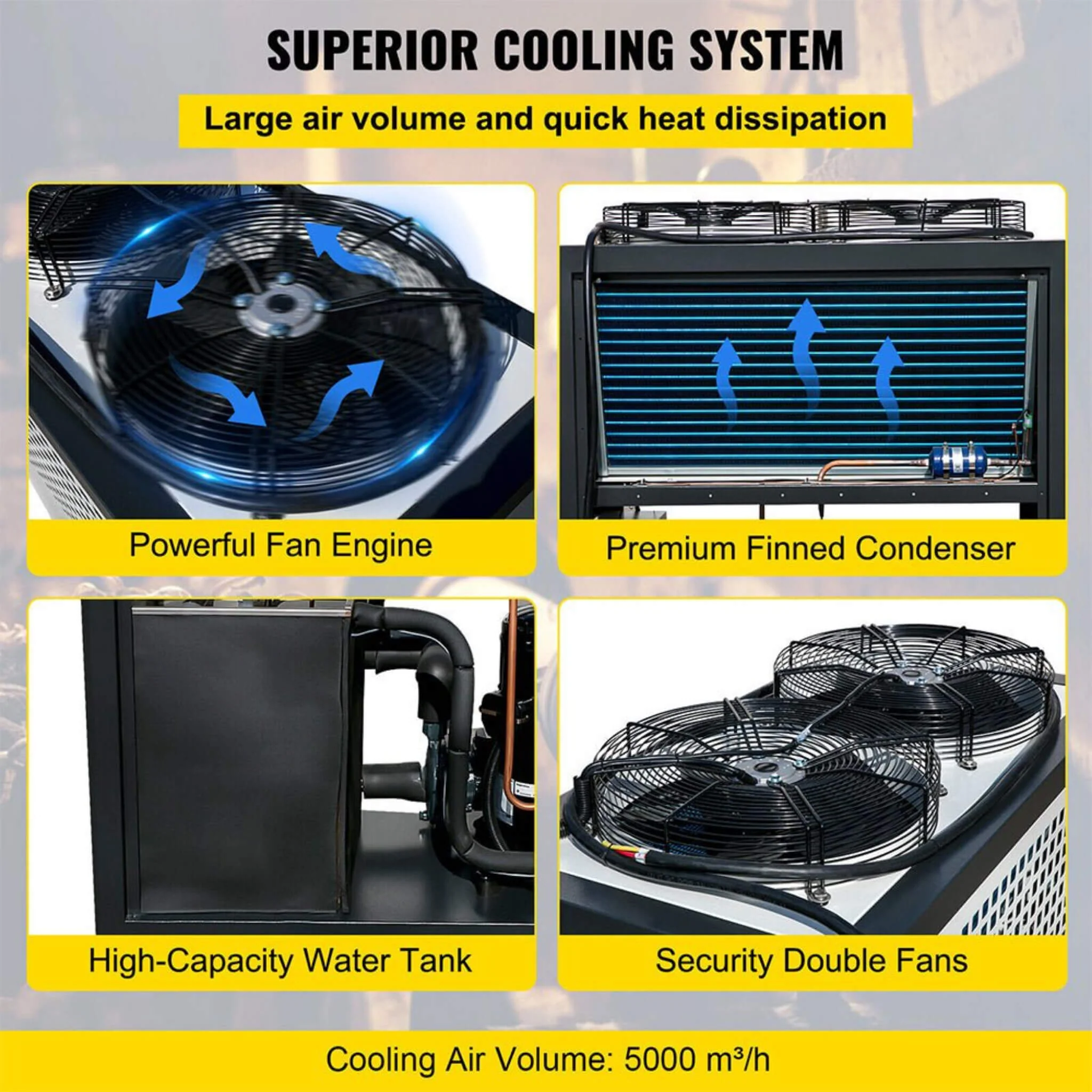 Smart Air-Cooled SS Industrial Water Chiller With LCD Display - Image 5