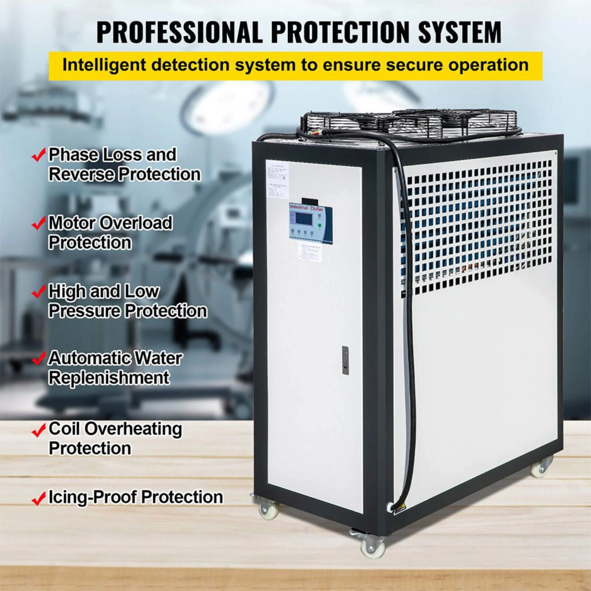 Smart Air-Cooled SS Industrial Water Chiller With LCD Display - Image 6