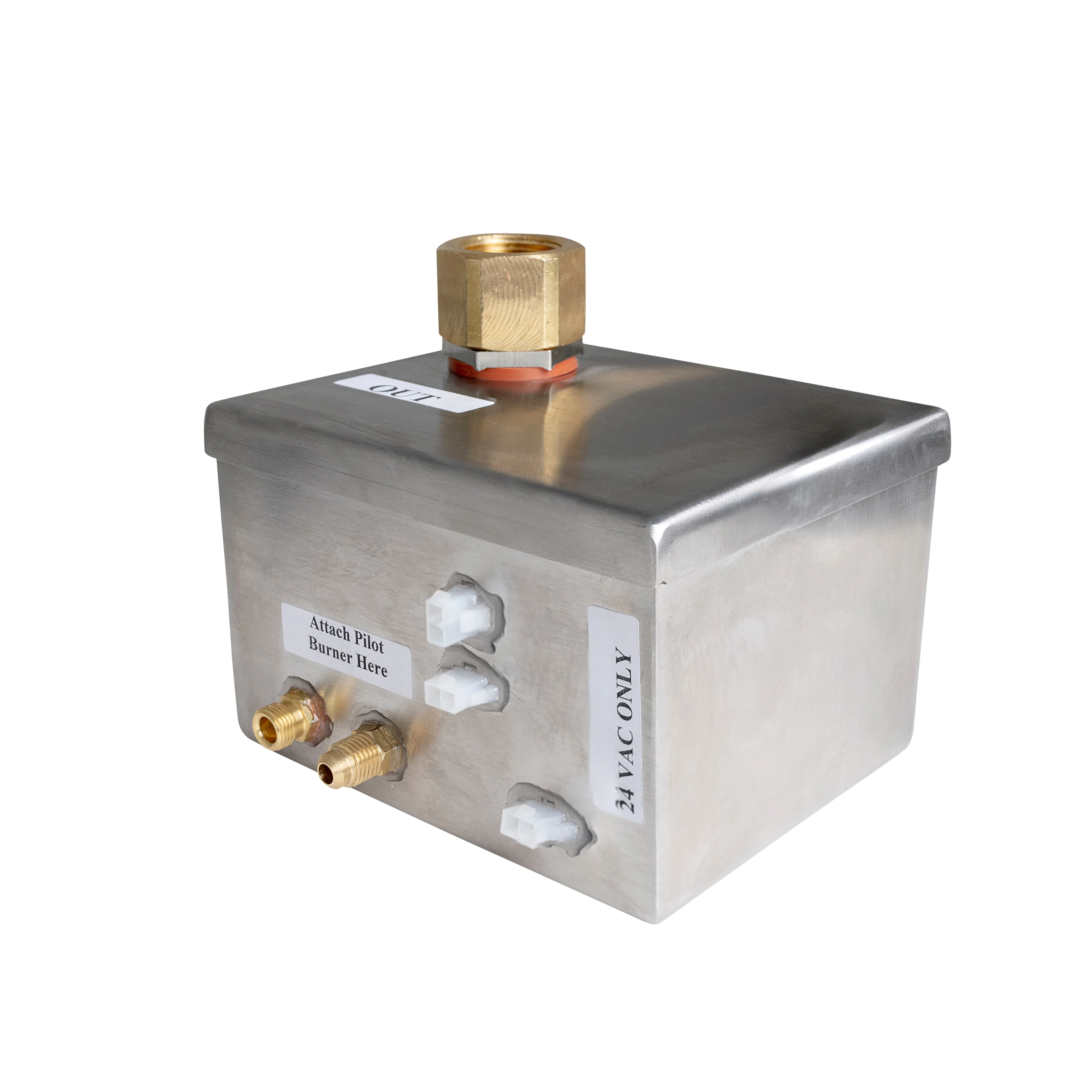 Square Flat Burner Pan Kit - Battery Ignition Kit - Image 3