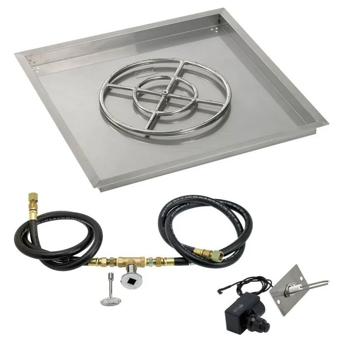 Square Stainless Steel Drop-In Pan with Spark Ignition Kit - Image 7