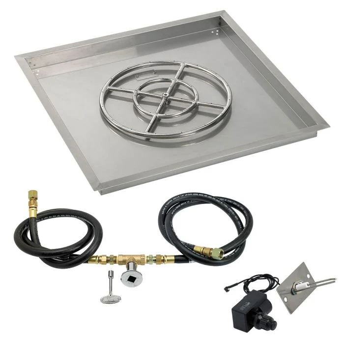 Square Stainless Steel Drop-In Pan with Spark Ignition Kit - Image 9