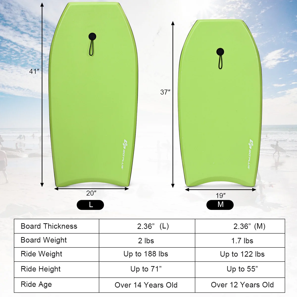 Super Surfing  Lightweight Bodyboard with Leash - Image 4
