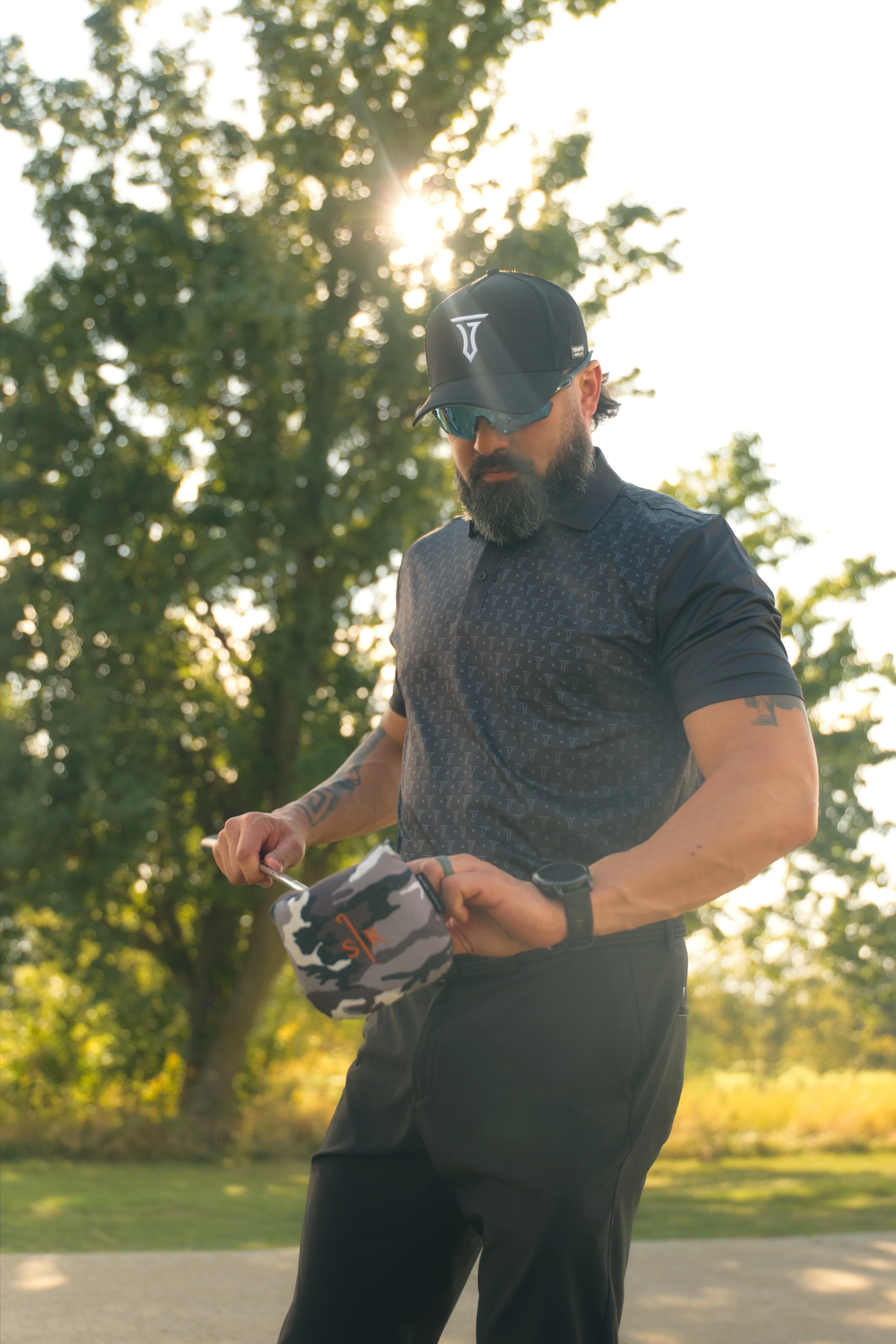 Tempo T Performance Polo - Black - Image 7