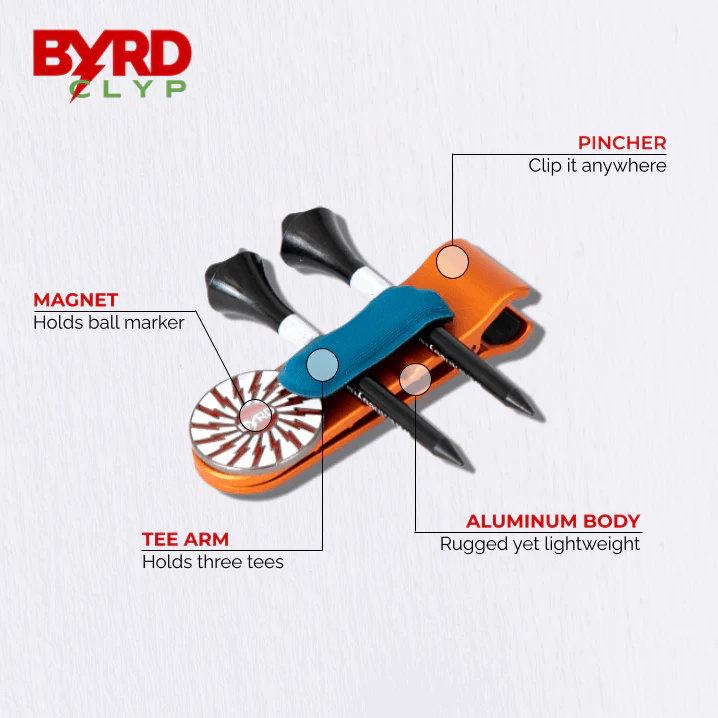 THE BYRD GOLF CLYP - Orange Oriole - Image 8