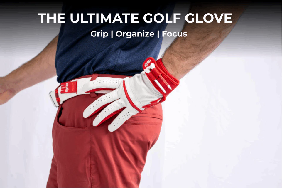 THE BYRD GOLF GLOVE - Black/Red - Image 3