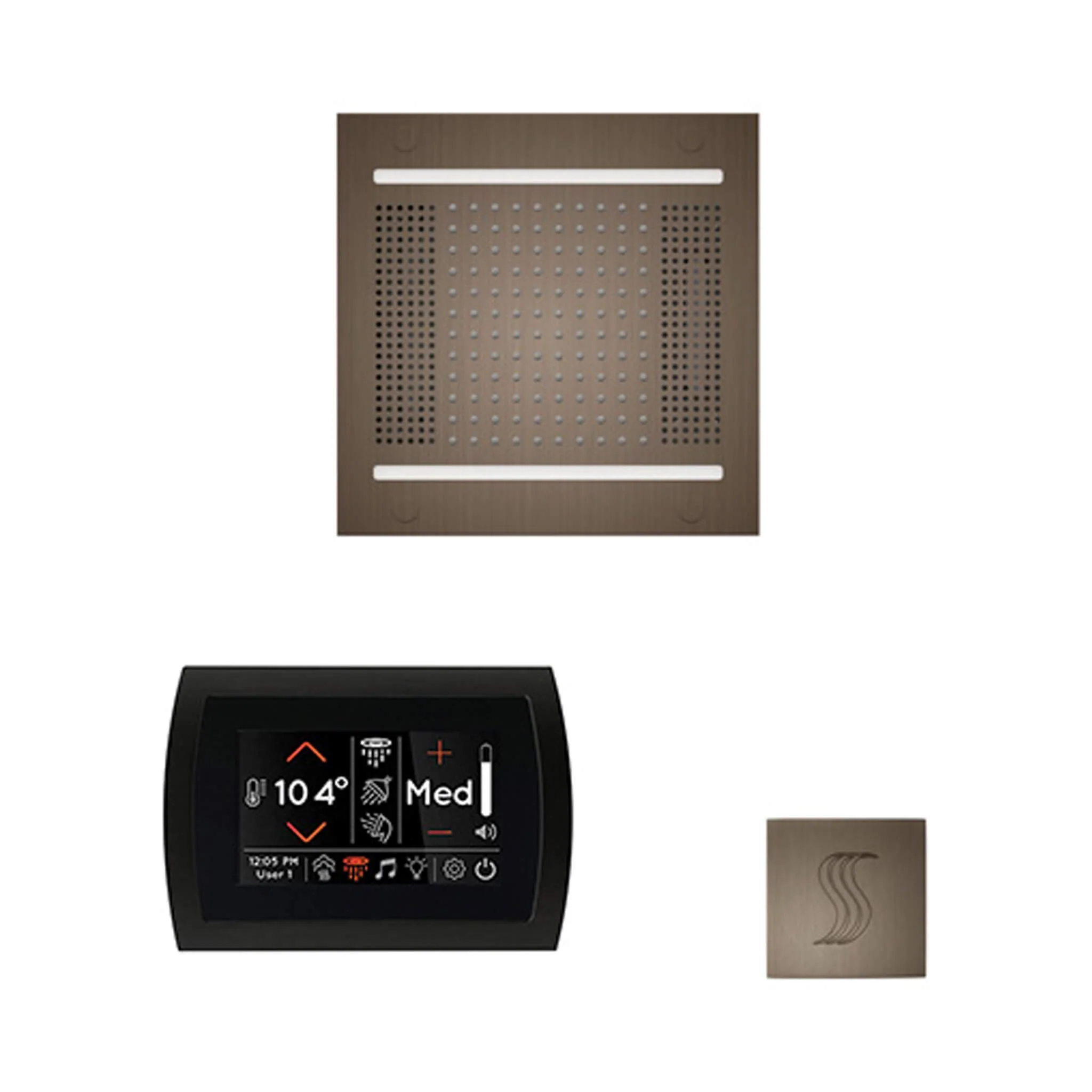 ThermaSol SignaTouch 5-Inch Display Steam Control Package with HydroVive Rainhead - Image 18