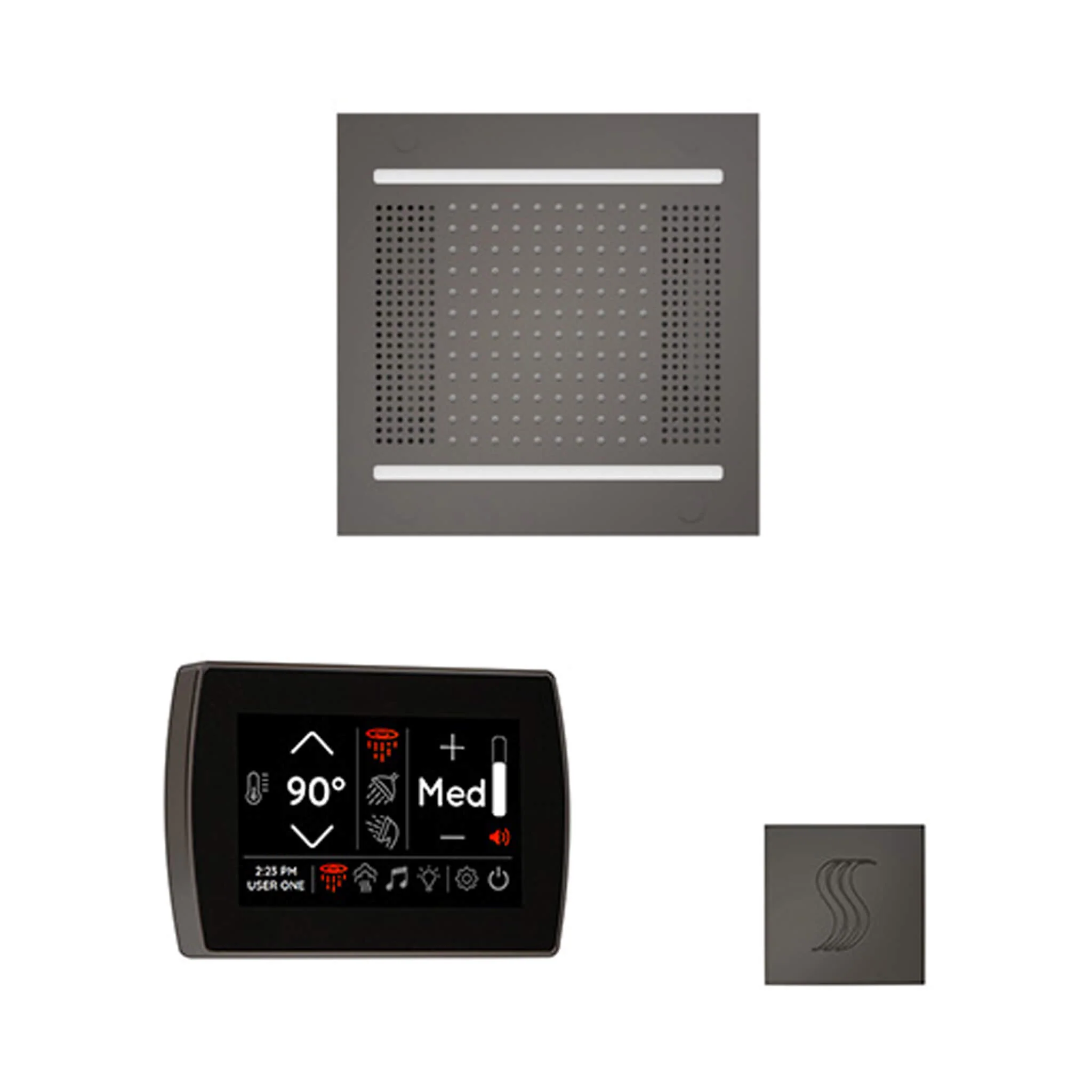 ThermaSol SignaTouch 5-Inch Display Steam Control Package with HydroVive Rainhead - Image 4
