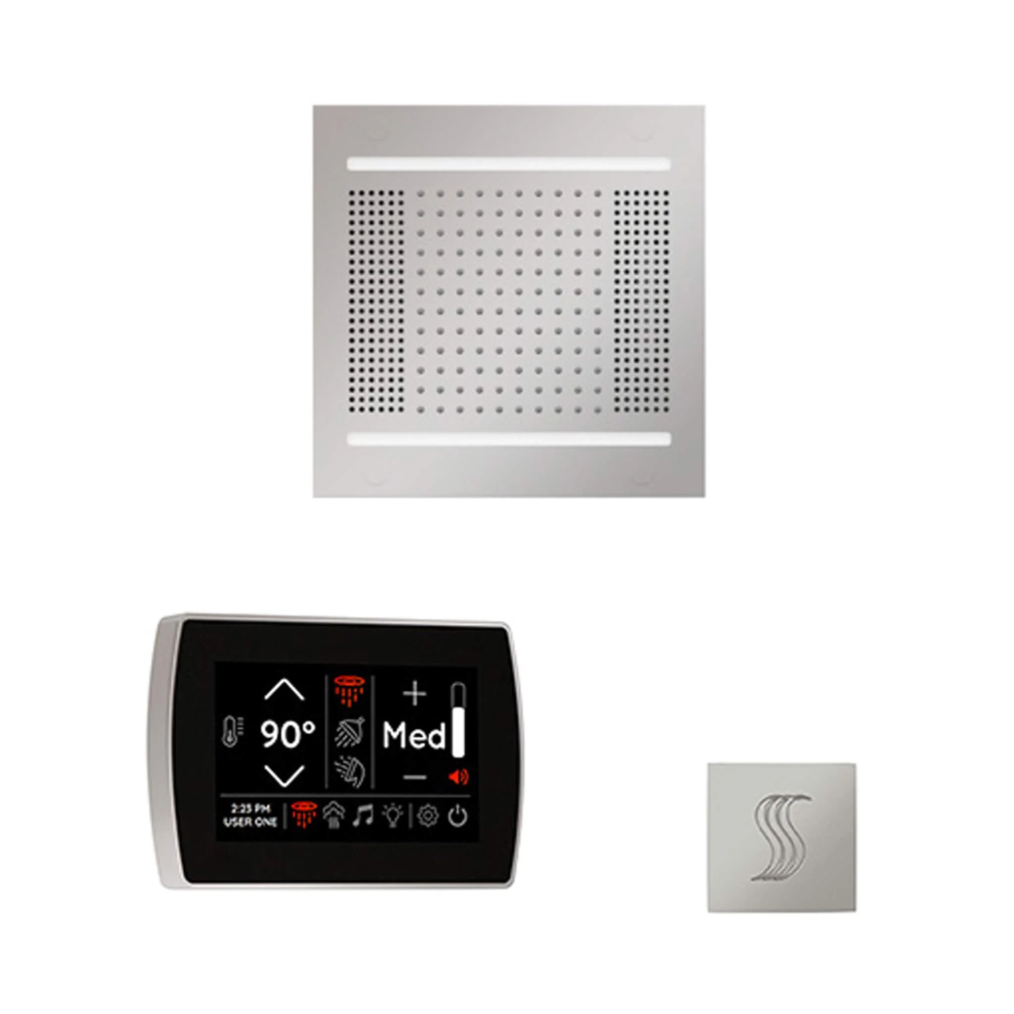 ThermaSol SignaTouch 5-Inch Display Steam Control Package with HydroVive Rainhead - Image 9