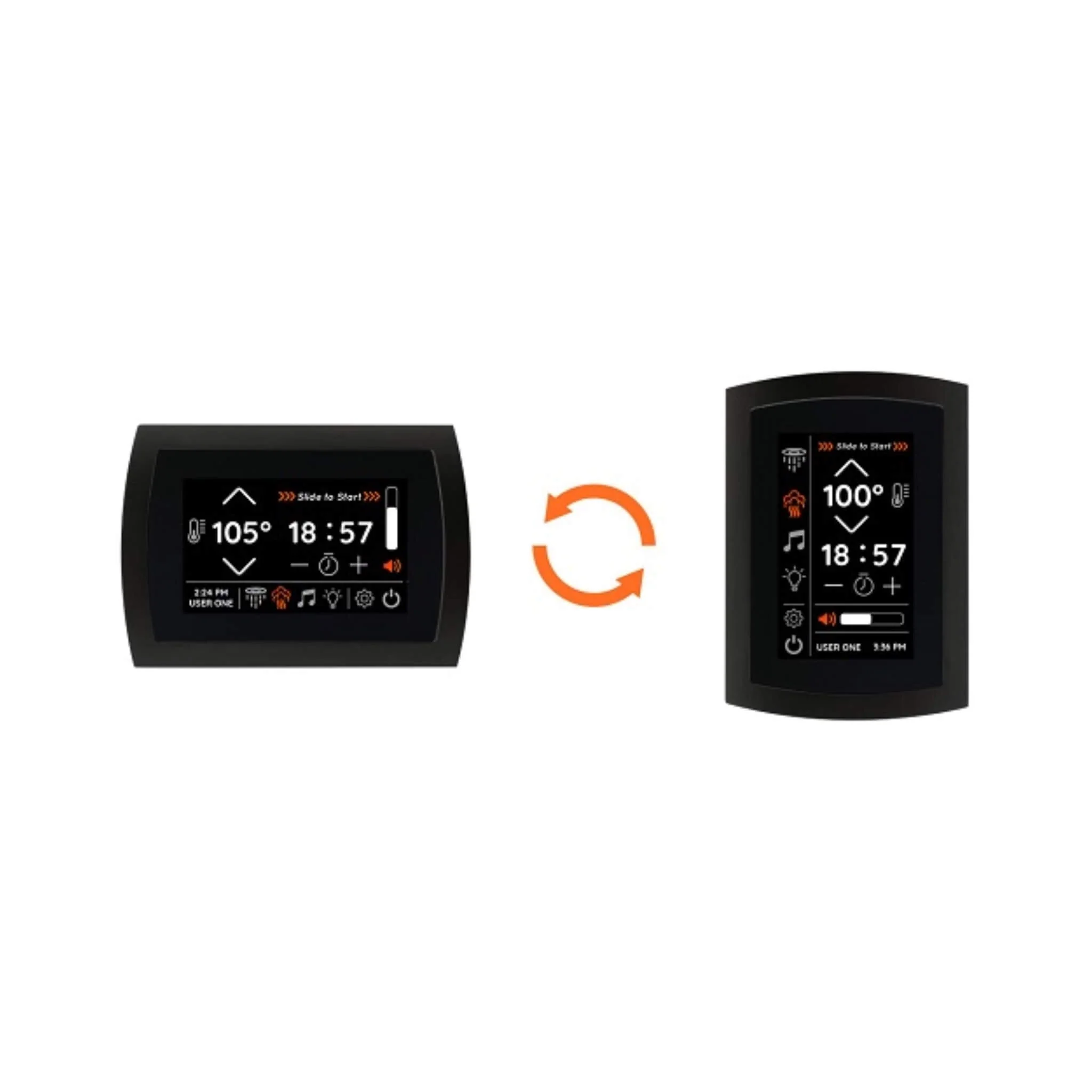 ThermaSol SignaTouch Flushmount 5-Inch Digital Shower Steam Control Package With Serenity 10 - Image 11