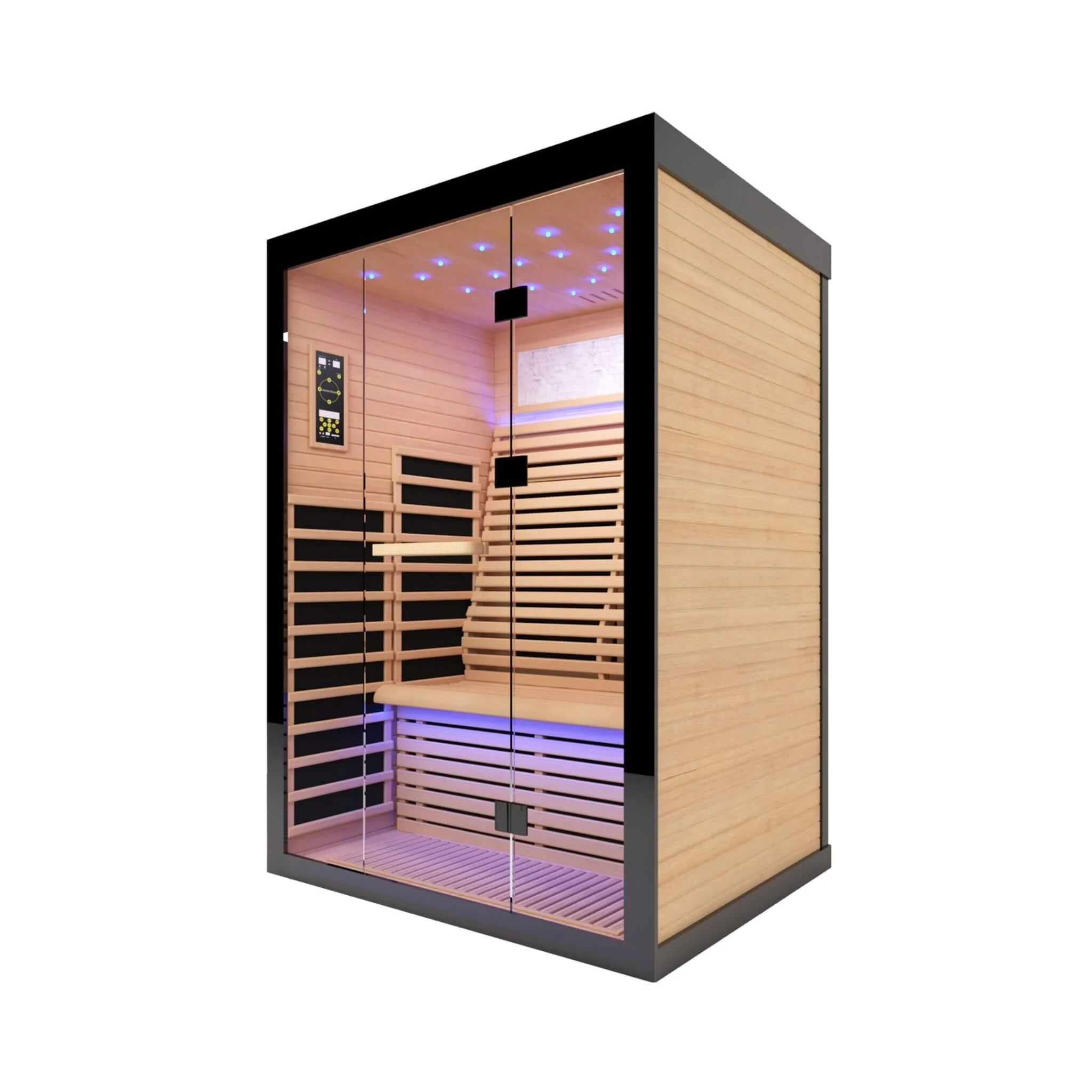Thermora Luxury 2-Person Canadian Hemlock Wood Far Infrared Home Sauna - Image 11