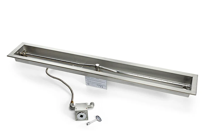 Trough Flat Uncertified Match Lit Kits - Fire Pit Kits and DIY Units