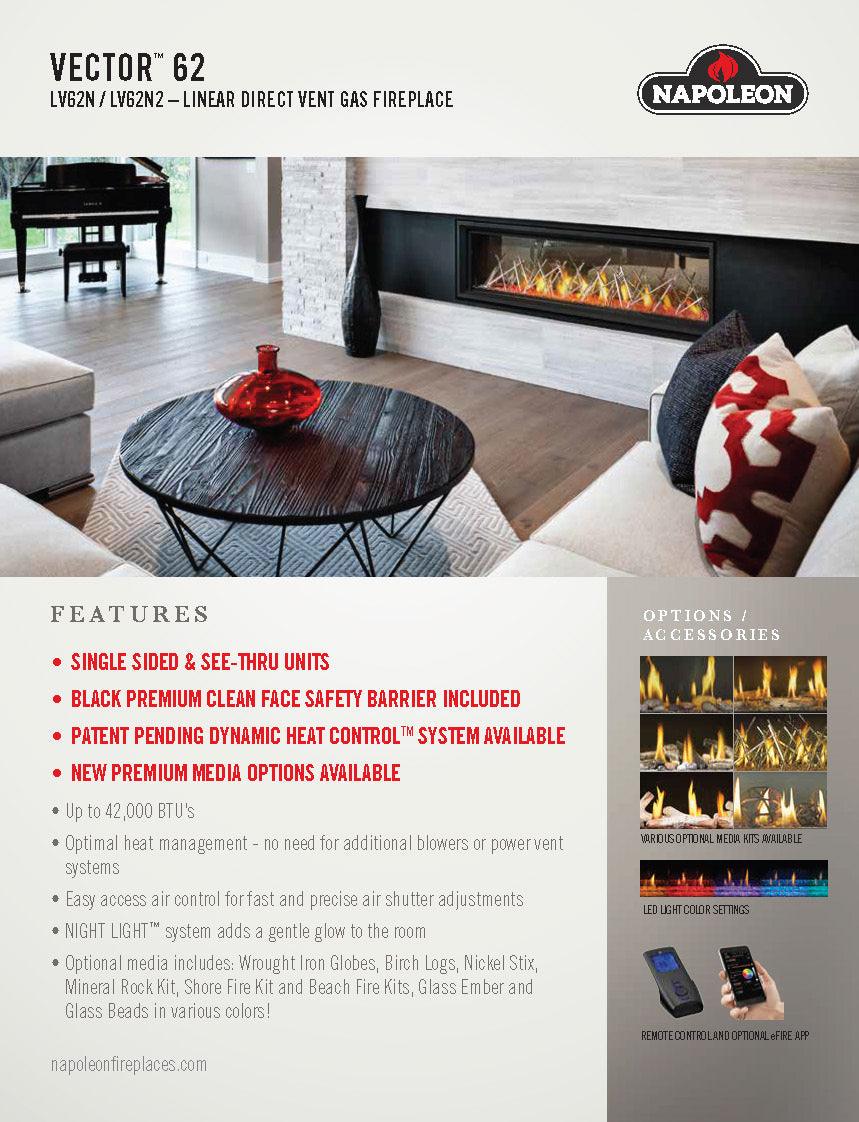 Vector™ Series Direct Vent Fireplaces - See Through / Single-Sided - Image 9