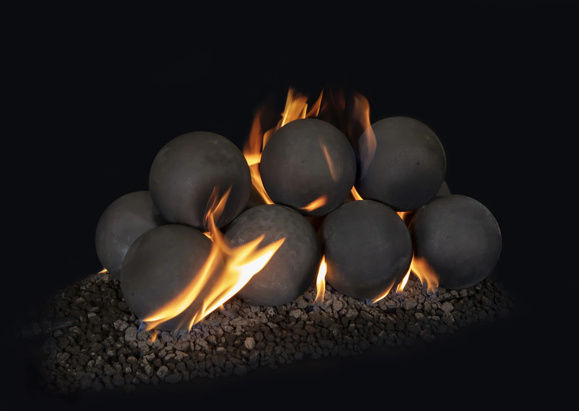 Vented Contemporary Ornamental Cannon Balls - Image 9
