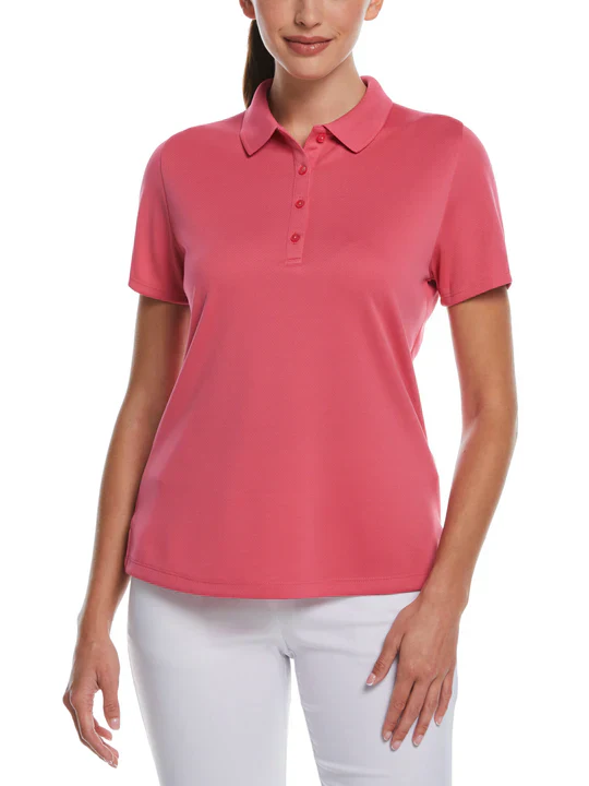 Womens Solid Swing Tech™ Polo - Image 3